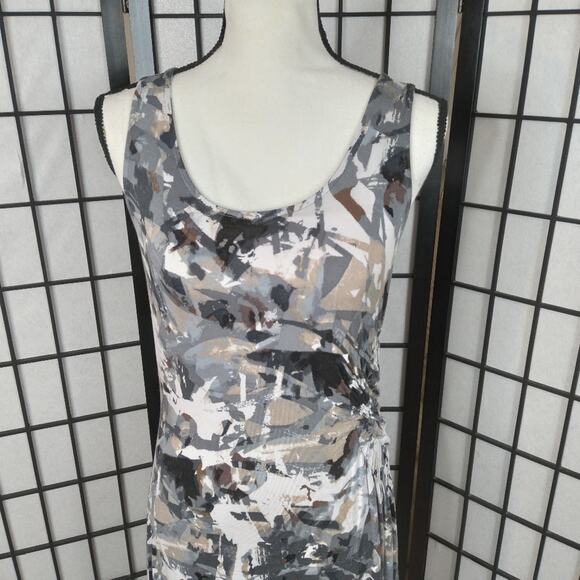 Daisy Fuentes Sleeveless Abstract Tank Dress Gray Size M - Picture 4 of 13
